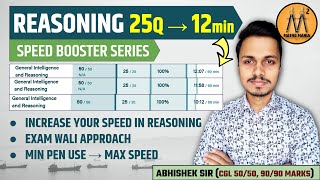 SOLVE REASONING IN 12 MINUTES  MATHS MANIA  BY ABHISHEK RAI SIR [upl. by Ynohta256]