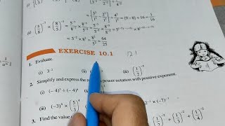 Ex101 Chapter  10 Exponents and Power  Class 8th Maths New Edition [upl. by Pillow830]