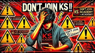 Why I deleted my videos about Ks academy [upl. by Naujahs]