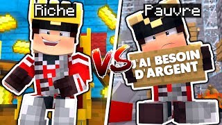 RICHE VS PAUVRE DANS MINECRAFT [upl. by Amersham]