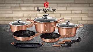 Berlinger Haus Metallic Line Rosegold Edition 122 Pcs Cookware Set Presentation BH1696 [upl. by Glynis]