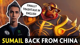 SumaiL is back from China — finally trashtalk in English [upl. by Eetnod]