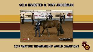 AQHA World Show Memories Solo Invested amp Tony Anderman [upl. by Sitnalta]