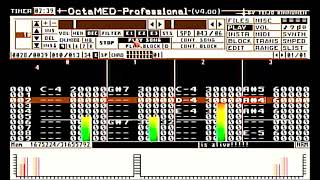 3 breaks and a bass 4 channels Akai s5000OctaMED [upl. by Rockafellow]