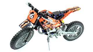 Lego Technic 42007 Moto Cross Bike Speed Build And Review [upl. by Belford]