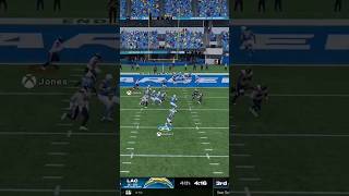 Justin Herbert rolls out and finds Gus Edwards in the endzone for a touchdown chargers madden nfl [upl. by Erotavlas]