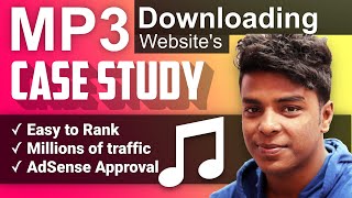 🔥 Songs Downloading Site Case Study  Ranking  Traffic  Earning [upl. by Ardnasela]