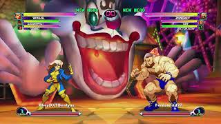 MARVEL VS CAPCOM 2 GAMBIT CYCLOPS JUGERNAUT MAGNETO CABLE XMEN 97 BBOY DXT MVC2 COLLECTION OF BEAT [upl. by Erda]