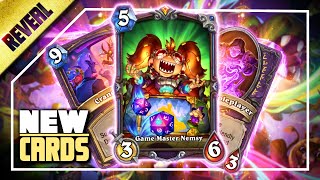 CARD REVEAL 5 NEW Warlock Cards  Hearthstone Thijs [upl. by Netneuq641]