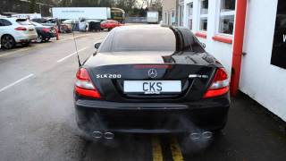 Mercedes R171 SLK200K CKS Sport Exhaust and Accessories [upl. by Nnairak]