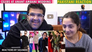 Pakistani Couple Reacts To Celebs amp Family Arrive At Anant Ambani Pre Wedding Bash  Ambani Wedding [upl. by Keviv531]