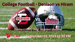 College Football  Denison vs Hiram  09232023 [upl. by Rangel820]