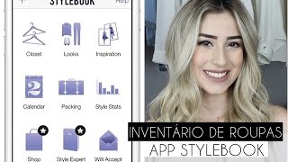 NOVO INVENTÁRIO DE ROUPAS DO ARMÁRIO CÁPSULA APP STYLEBOOK  Carine Reis [upl. by Evilc690]