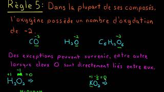 Les nombres doxydation [upl. by Llerryt223]