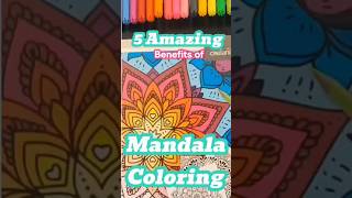 Is colouring quotMandalasquot therapeutic mandala mandalaart arttherapy stressrelief mindrelaxing [upl. by Nosremaj]