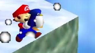 mario drops baby penguin [upl. by Susejedesoj]