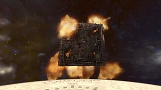 ZeusBigDog Destroyed Borg Cube Enterprise 1701 D Vs Planet Killer Star Trek Bridge Crew Red Squad [upl. by Idelle]