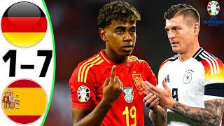 Germany vs Spain 17  All Goals and Highlights  EURO 2024 [upl. by Iraj787]