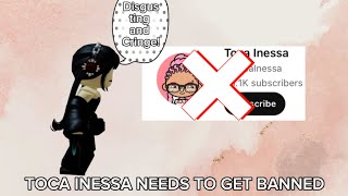 TOCA INESSA NEEDS TO GET BANNED BECAUSE SHE MAKES INNPROPIATE VIDEOSTHUMBNAILS Rant2024 [upl. by Thomasin230]