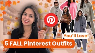 🍁Recreating FALL Pinterest Outfits Easy Elegant and Affordable [upl. by Geiger187]