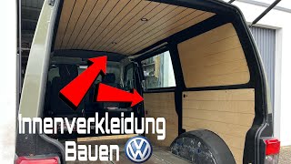 Es wird gemütlich Filz und Innenverkleidung für den VW Bus bauen I VW T4 Camper Umbau Teil 18 [upl. by Mercorr169]