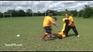 Rugby Rucks  Straight Clear 3 people [upl. by Aker962]