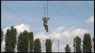 Airborne Brigade Jump Training  Parachute Landing Fall PLF [upl. by Keelia]