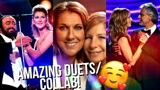 Celine Dions Most Iconic Duets Part 1 [upl. by Enidlareg]