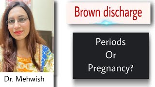 brown discharge period or pregnancy  brown discharge in early pregnancy in urdu  mommy expertise [upl. by Diraj]