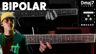 Bipolar  Peso Pluma x Junior H x Jasiel REQUINTO  ACORDES DEMO Tutorial  CHORDS [upl. by Tiffanie]