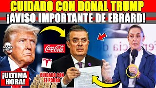 ¡SE SACUDE MEXICO EBRARD recibe LLAMADA ¡TRUMP LO AM3N4Z4 Y MEXICO DEFIENDE LOPEZ OBRADOR CLAUDIA [upl. by Straus]