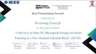 A Review of Solar DC Microgrids Design for Smart Farming in a New Zealand Lifestyle Block [upl. by Ytsirhk59]