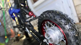 How To Put Chain Lube On Mototec 48V 1600W Pit Bike [upl. by Ramedlaw]