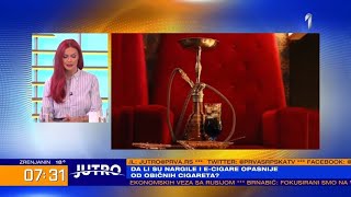 JUTRO  Da li su i koliko nargila i elektronske cigarete opasnije od običnih cigareta  PRVA [upl. by Ellenrad780]