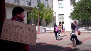 Flashmob held in front of Dwinelle to protest tuition increases [upl. by Atlante]