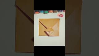 How to Fold Cute Origami Envelope  Cute Crafts Idea  Quick Craft  Paper Craft  New Video shorts [upl. by Peggi818]