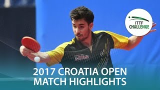 2017 Croatia Open Highlights Gionis Panagiotis vs Tristan Flore Final [upl. by Bouldon196]