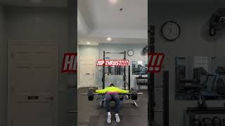 Hip Thrust Essential explore trainer foryou fitness youtubeshorts shorts subscribe fyp gym [upl. by Nauqel]