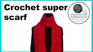 Crochet Cluster V stitch scarfblanket tutorial [upl. by Hodges]