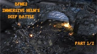 BFME 2 MULTIPLAYER BATTLE  HELMS DEEP part 1 [upl. by Gnilrac401]