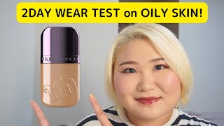 Urban Decay Face Bond Liquid Foundation 2DAY Wear Test  My new goto foundation [upl. by Hara]