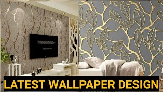 Latest Wallpaper Design  Living Room wallpaper interior  3D Wallpaper Home Decor [upl. by Allimaj]