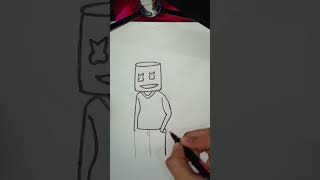 marshmallow drawing 😀 1000subscriber 100kviews drawing [upl. by Koy]