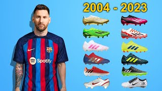 LIONEL MESSI  New Soccer Cleats amp All Football Boots 20042023 [upl. by Glanville768]