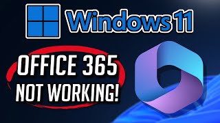 Microsoft 365 Office Not Working in Windows 11 Tutorial [upl. by Rodina]