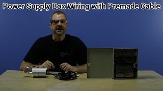 CCTV Camera Power Supply Box Wiring with Premade Siamese Cable [upl. by Phonsa]