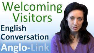 Welcoming Visitors  English Conversation Lesson [upl. by Ninon]