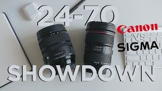 2470 f28 SHOWDOWN Canon vs Sigma  Which is better [upl. by Keisling]