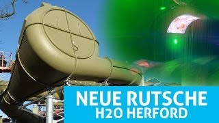 H2O Herford  Jungle Cone neue Rutsche 2013 Onride [upl. by Burny272]