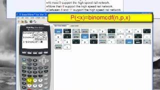 Binomial Probabilities and the TI 84 [upl. by Ruddie]